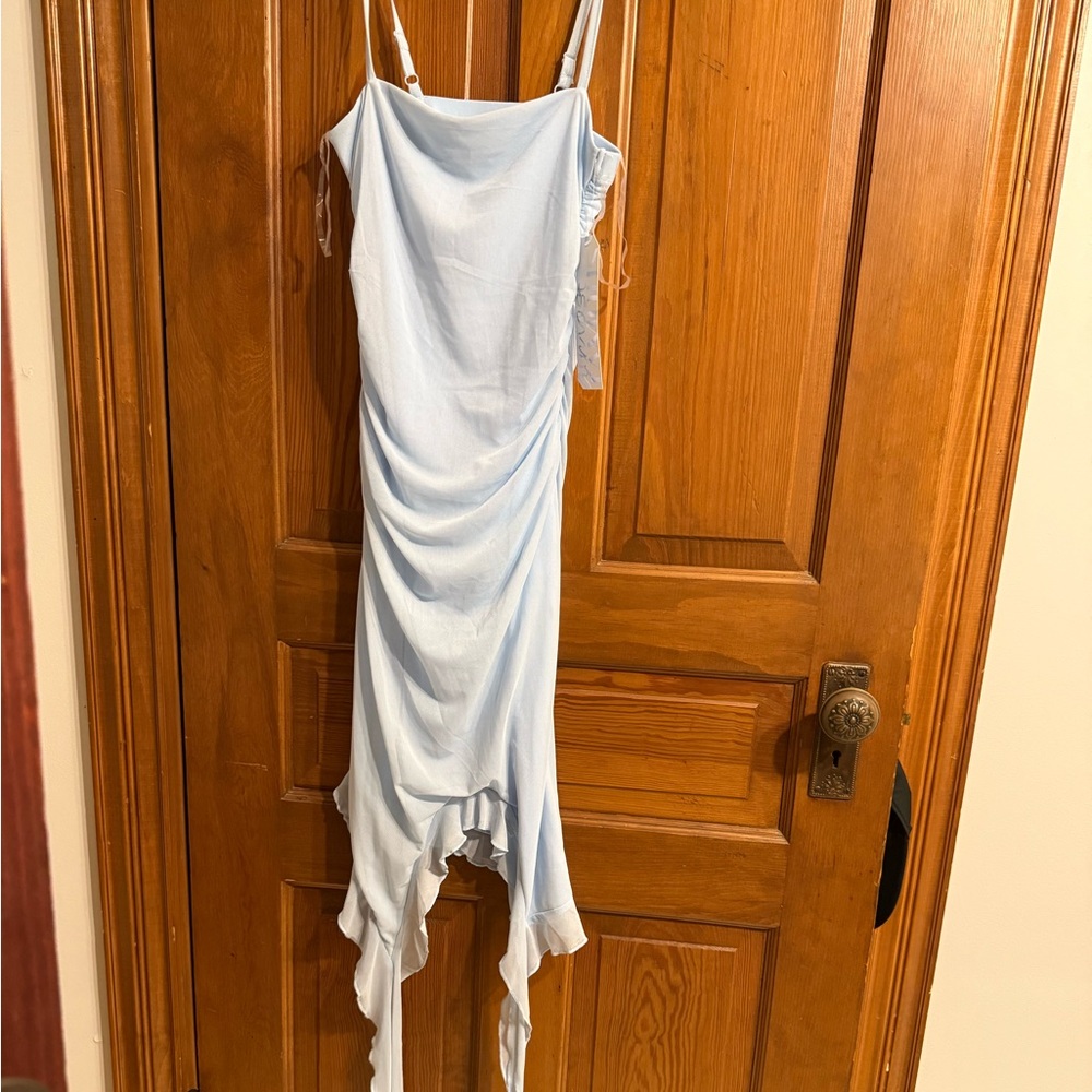 Almost Famous Sky Blue mini dress
